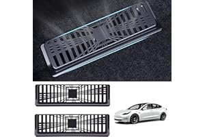 ‎TOPABYTE TOPABYTE für Tesla Model Y Rücksitz Entlüftungsabdeckung, Luftstrom Lüftungsgitter unter dem Sitz Klimaanlagen Auslassgitterschutz für Tesla Model Y 2020–2024 (2 Stück)