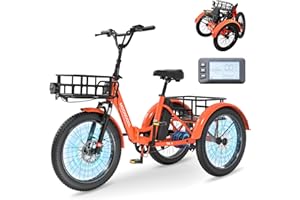 MOONCOOL E Bike Klapprad, 20" E Bike Herren Damen Mit 36V 20AH Akku, 250W Motor Elektrofahrrad, LCD-Display, Geschwindigkeit 25 KM/H, 167 KM Reichweite, IP65, 45 NM Electric Bike Mit GroßEn KöRben