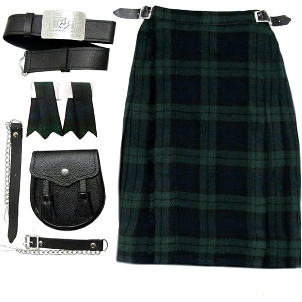 Sporran Pour Bébé Tartanista - En Cuir Avec 2 Pompons Et Ceinture Incluse