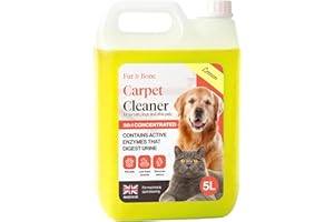Fur & Bone - 5 Litre Pet Disinfectant – Enzyme Cleaner & Floor Cleaner for Pets, Home, Kennels & Artificial Grass – Cleaning Products for Pet Stains, Cat & Dog Urine, Odours - Fresh Lemon Fragrance