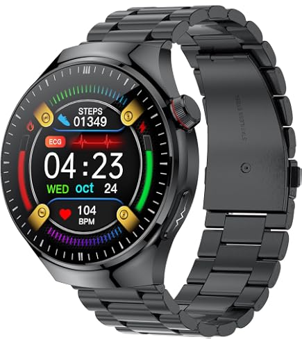 Kardena Care GPS Orologio Salute Con SOS, Dual GPS, Monitoraggio Frequenza Cardiaca E SpO2, Display AMOLED 1.43", IP69K, 170+ Sport, Nero - 3