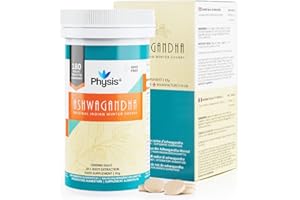 Physis Ashwagandha Tablets | 180 Vegan Tablets | 2000mg Ashwagandha High Strength | Ashwagandha Ksm 66 for Stress-Relief Support & Cognitive Functioning