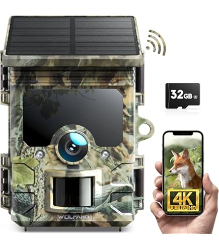 Fototrappola KJK 4K 64MP WiFi Impermeabile IP67 - Fotocamera Caccia Con Visione Notturna E Trigger 0.05s - Foto 8