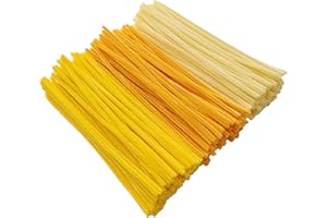 YYUENG TAK YYUENGTAK 300 Piezas Limpiapipas Chenilla Amarillo y naranja(30CM x 6mm),Limpiapipas para manualidades:para hacer flores,animales,decoraciones para el hogar y actividades creativas,Yellow Pipe Cleaner