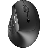 seenda MOU200 Wireless Ergonomic Vertical Mouse, Dual Bluetooth and 2.4G | Multi-device connection, Silent clicks, DPI adjust