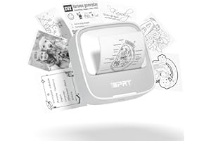 iDPRT Mini Portable Sticker Thermal Printer for Study Notes Pictures DIY Labels, Study Notes, Photos