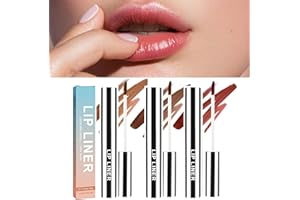 SOMGKINE Lip Liner, Matita labbra rimovibile, macchia del labbro Peel Off, Liner Labbra Tatuaggio per Labbra Rimovibile, Long Last Plump Lip Lines,No Transfer,Peel Off, Effetto Rimpolpante (01#LIGHT BROWN)