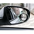 Carex Plastic Universal Rear View Blind Spot Mirror for Car (Set of 2, WV001RCA0119)