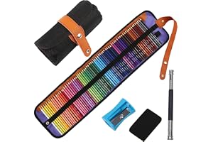 Ugmic 72 Coloring Pencils Set - Coloured Pencils for Adults Professional Colour Mixing Painting and Sketches, Soft Wax-Based