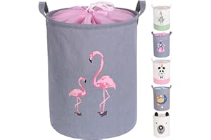 MIRACLE BABY Kosz na pranie, kosz na zabawki, dla dzieci, duży, składany, 35 x 46 cm, do pokoju dziecięcego, dla dziewczynek, chłopców