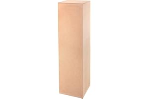 DECORATIVO Dekosäule Rohes MDF - Blumensäule für Wohnzimmer - Blumenständer - Podest Deko für Figuren - Pflanzenständer - Deko Wohnzimmer - Sockel (110x30x30 cm)