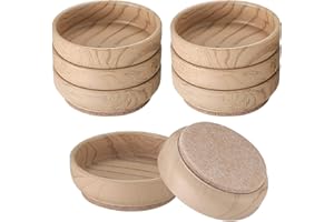 ZHUJIEHIGH 8 Pièces Protection Pied de Chaise, Chaise Casquettes, Embout de Chaise avec Coussinets Feutre, Rond Protege Pied de Chaise Protecteurs de Sol pour Pieds de Chaise et de Table