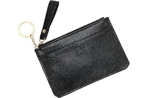 Ronoza Schlüsseltasche,Leder Schlüsselanhänger Tasche,Schlüsseltasche Leder mit Münzfach und Schlüsselring,Schlüsselmäppchen Leder,Schlüssel Tasche,Schlüsseletui,Schlüsselmäppchen für Herren Damen