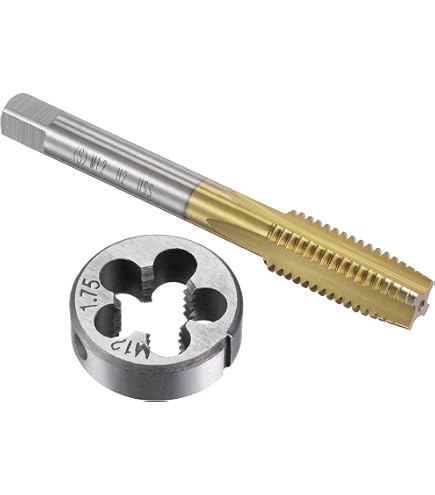 Gewindeschneid M16 x 1.5mm, HSS Gewindebohrer und Schneideisen Set, Rechtsgewinde Feingewinde Schneider, Gerade Geriffelt Gewindeschneider Gewindeschneid M16 x 1.5mm, HSS Gewindebohrer und Schneideisen Set, Rechtsgewinde Feingewinde Schneider, Gerade Geriffelt Gewindeschneider