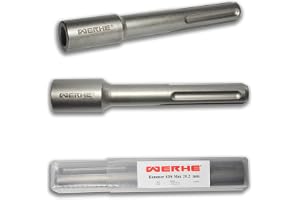 WERHE jordspettdrivare SDS Max 20,2 mm | kompatibel med borrhammare, längd 165 mm, ytterdiameter 30 mm, i stål, inkl. skyddslock, för jordningsarbete