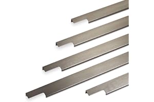 SOTECH Poignée de Meuble BLANKETT 995 mm aspect Inox brossé Profil de Poignée Poignée arrière à visser Poignée de Tiroir Poignée de Meuble par SO-TECH®