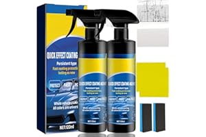 NBOFOL 2PCS Advanced Car Coating Spray 3 in 1 – Quick Effect Ceramic Coating Spra/y & Waterless Car Wash and Wax, Long-Lasting Antifouling Protection, Car Shine Spr/ay & Polish, Multi-Functional Sp/ray