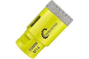 Punte per Trapano Diamantate 35mm - Seghettato Fresa Diamantata per Ceramica Porcellana Marmo Granito M14 Filettatura SANLEETEK