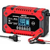 Enshall 12V 6A Akıllı Hızlı Ak&uuml; Şarj Cihazı - LiFePO4, Jel, AGM ve Kurşun Asit Ak&uuml; Şarj&ouml;r ve Onarım Cihazı (Araba, Kamyon, Mo