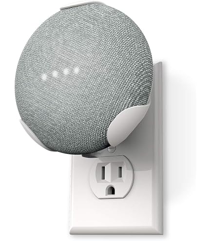 Dot Genie Google Home Mini (1st Gen) Backpack: The Simplest and Cleanest Outlet Wall Mount Hanger Stand for Home Mini (1st Gen) - No Cord Wrapping Required