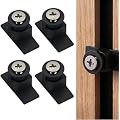 4 Pièces Clip De Panneau Mural Acoustique,Aucun Perçage Nécessaire | Métal Crochet Pour Panneau Acoustique,Clips Muraux Acoustiques,Pour Panneaux Acoustiques De 12 À 17 MM,Pour Habillages,Noir
