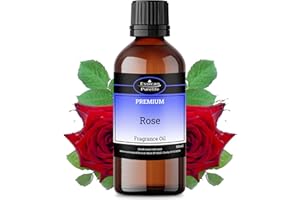 AUTHENTIC OIL CO Rose Fragrance Oil, 100% Pure Natural Rose Oil for Soaps Making, Candles, Bath Bombs, Oil Burners, Diffusers, Wax Melts, Perfume Oil, Perfume Scents - Cosmetic Grade, Vegan Friendly & UK Made - 50ml
