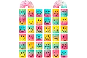 TIDEVAN Molla Giocattolo Gadget,36 Pezzi Molla Giocattolo per Bambini Mini Molla Per Bambini Giocattoli Educativi Mini Molla Arcobaleno Rainbow Spirali per Gadget Feste Forniture Compleanno Bambini