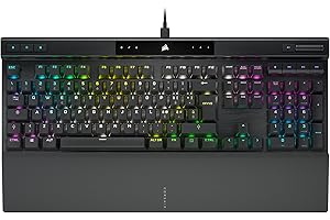CORSAIR K70 RGB PRO Tastiera da Gioco Meccanica Cablata – Interruttori Lineari Cherry MX Red, SOCD, Keycaps PBT a Doppio Colpo, Hyper-Polling a 8000Hz, NKRO, Torneo Switch, QWERTY IT – Nero