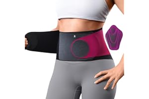 Fitomo Back Support Belt, Ultra Thin Back Brace for Lower Back Pain Women, Enhanced Lumbar Support System, Seamless Yoga Fabric, Slim-Fit & Invisible, Wear under Clothes, Sciatica, Posture, Lifting