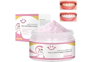 NAILPRETTY 50g Teeth Whitening Powder, Tooth Powder for Teeth Stain Removal, Gentle on Enamel Tooth Whitener, Effective Teeth Whitening, Stain Removal, Freshens Breath, Simplicity and Cleanliness