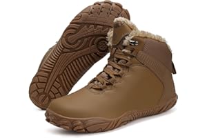 SISTTKE Barefoot Botas Invierno Hombre Mujer Cálido Impermeable Forradas Botines de Nieve Cálido Antideslizant Outdoor Ligero