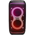 JBL Partybox 320, Portable Bluetooth 240W Party Speaker, AI Sound Boost, Futuristic Light Show, Multispeaker Connection by Auracast, Telescopic Handle & Wheels, Dual Guitar & Mic Inputs (Black)