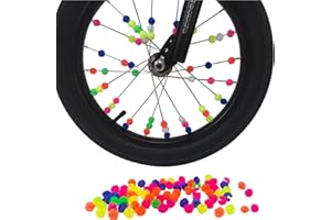 APKOL Bunten Fahrradspeichen, speichenreflektoren Fahrrad Kinder, Fahrrad Zubehör Kinder Kinderfahrrad Reflektierende Speichenklicker Fahrradspeichen Dekorationen für Einsatz bei Nacht