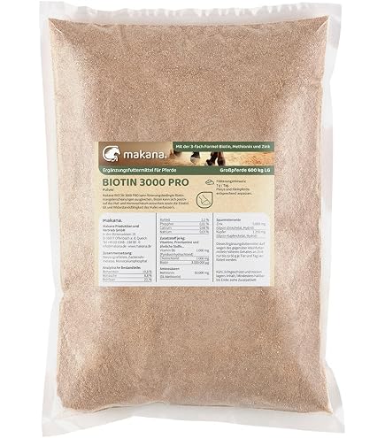 Makana Kieselgur 30 PRO - Complément Alimentaire Chevaux En Pellets - 1 Kg - Pour Sabots, Peau Et Poil