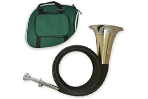 Tuyama TJG-202 Classic - Fürst-Pless Horn (Jagdhorn) in B - Traditionelle Bauweise - Großer Schaft, 120 mm Trichter, Kunstlederumwicklung - Edler, weicher Klang - mit stabilem Gigbag