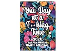 VEXQUIVERA Mental Health 2026 Calendar UK, Creative Wall Planner Calendar 2026 UK with Affirmations, Funny Mental Health 2026 Wall Planner Calendar Family Organiser Calendars for Home, Office