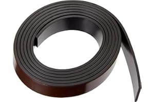 FIRST4MAGNETS MagFlex® Flexible Magnetic Tape with Premium Self Adhesive Designed to Provide a Strong Grip on Magnetic Metal Based Surfaces - Polarity B - 12.7mm Wide - 1m Length