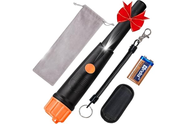 Détecteur de Métaux Pinpointer,Pin Pointer étanches à l'eau et Haute Précision pour Or Argent Trésor, SUNPOW Détecteur de métal Portable Et Professionnel pour Les Enfants et Les Adultes (Noir)