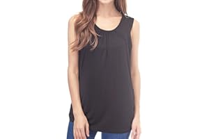 Smallshow Women's Maternity Nursing Tank Top Summer Sleeveless Breastfeeding Clothes