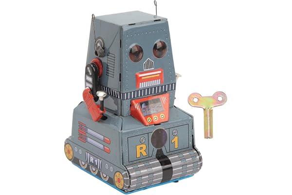 Keenso Robot Vintage à Remonter, Horloge Classique Rétro pour Collection, Noël, Fête
