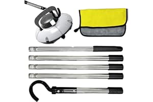 Monozoz Pool Pole Hooks | Removable Pool Cleaner Hook | Spa Parts Accessories for Swimming Raft Underwater Rescue Ground Fountain Retrieval