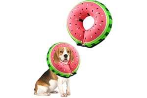 FWLWTWSS Inflatable Buster Collar - Soft, Comfy, Protective Recovery Collar for Dogs and Cats After Surgery, Does Not Block Vision (Medium)