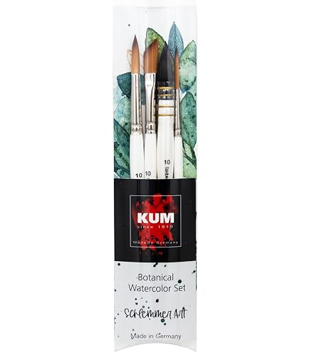 Pinceau Rond Memory Point Kum RS 6 – Pointe Fine Synthétique – Aquarelle, Acrylique, Gouache – Fabrication Allemande