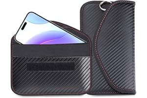 CUBTEM Bolsa Faraday,Antirrobo Coche,Caja Anti RFID,Inhibidor de Frecuencia,Inhibidor de Señal Movil, Protección de Seguridad,Antirrobo de Entrada Remota sin Llave Protect, Jaulas de Bloqueo de Señal