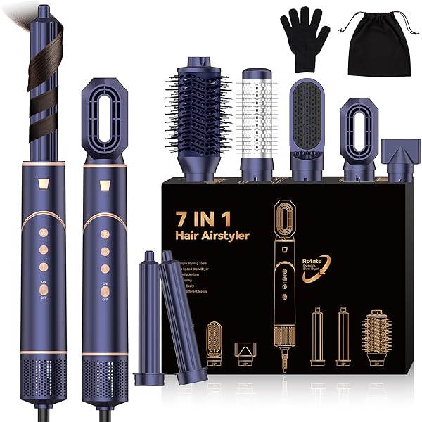 Saaf Haarbürste 7in1 Airstyler - 8-teiliges Stylin Produktbild-Vorschau 9