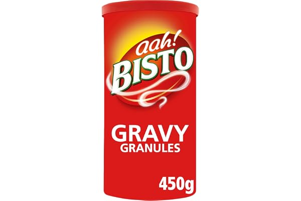 Bisto Smakrik & läcker för kött såsgranulat för rejäla familjemåltider, 450 g burk