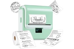 ORGSTA T003 etikettendrucker selbstklebend etikettiergerät Bluetooth & USB 2200 mAh etikettiermaschinen 50 mm/s beschriftungsgerät ettikettiergeraet Label Printer Sticker Maker