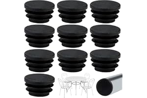 Lotbun 10pcs Tapones de láminas de 25/22/20mm de diámetro, Eliminan el Ruido y los Arañaz, Protector Patas sillas, Protector Suelo Silla, Tacos de Goma (20mm)