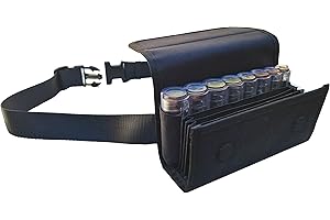 Claire-FONCET, El Rolls de Las Carteras de Camarero en Lona Impermeable, 1 Bolsillo con Cremallera + 4 Compartimentos Forrados, con dispensador de 8 Monedas Transparente y Graduado, Cierre de Imán