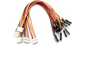 ZSDZFYLLK 5 pezzi PA 2,0 mm Pap su Dupont 2,54 mm femmina 5 pin Jumper Wire PA2,0 26AWG 20 cm alloggiamento cavo spina PAP-05V-S